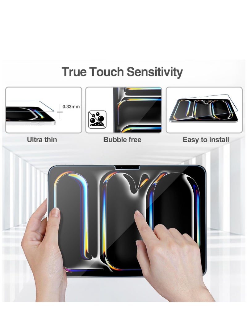 Case 1 Pack Screen Protector for IPad Pro 11-Inch (M4) 2024 Tempered Glass Film Guard for IPad Pro 11 - Image 4