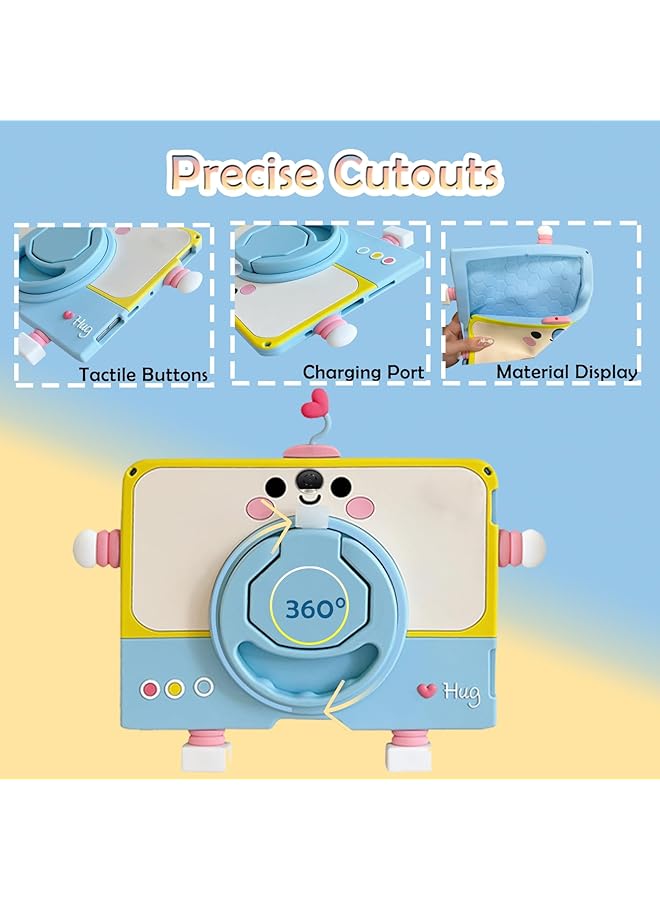 erorex Case Compatible With Honor Pad 9 12.1 Inch Tablet 2023 + 1 Pc Stylus Pen Kids Case With Pen Holder 360° Rotating Handle Stand Shoulder Strap - Image 2