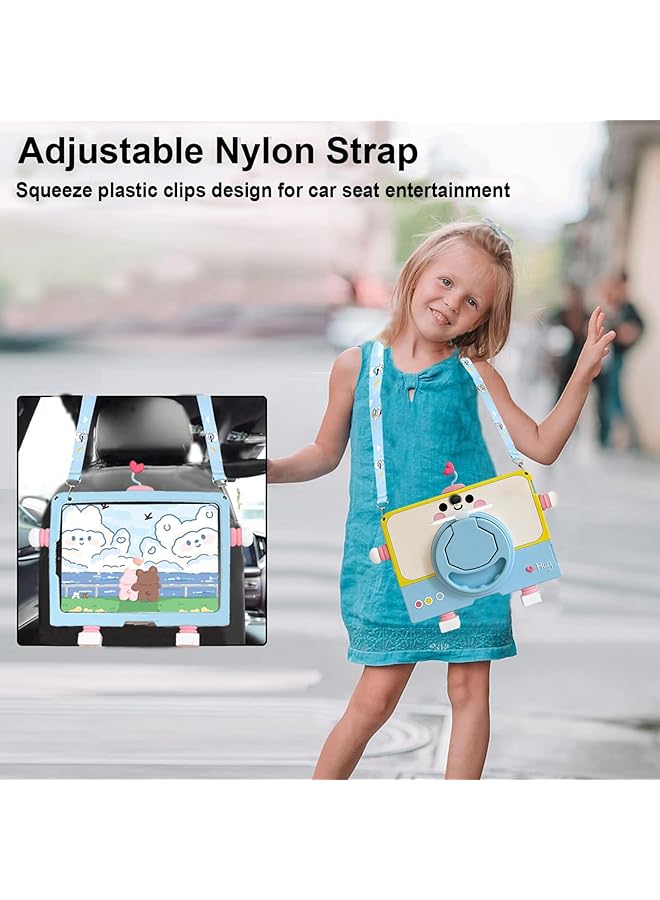 erorex Case Compatible With Honor Pad 9 12.1 Inch Tablet 2023 + 1 Pc Stylus Pen Kids Case With Pen Holder 360° Rotating Handle Stand Shoulder Strap - Image 3