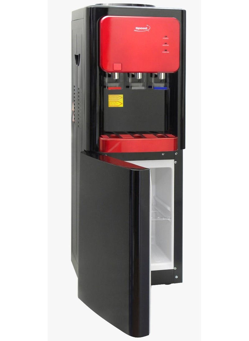 سبيد مبرد مياه بكابينة ، حار وبارد ، 3 حنفية ، أسود × أحمر SP-60R - Image 2