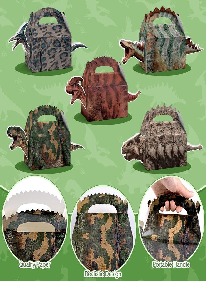 Bsenhe 12PCS Dinosaur Party Favors Boxes, Dinosaur Birthday Decorations, Dino Theme Goodie Boxes Candy Gift Bags for Baby Shower Birthday Party Supplies (12 - Image 3