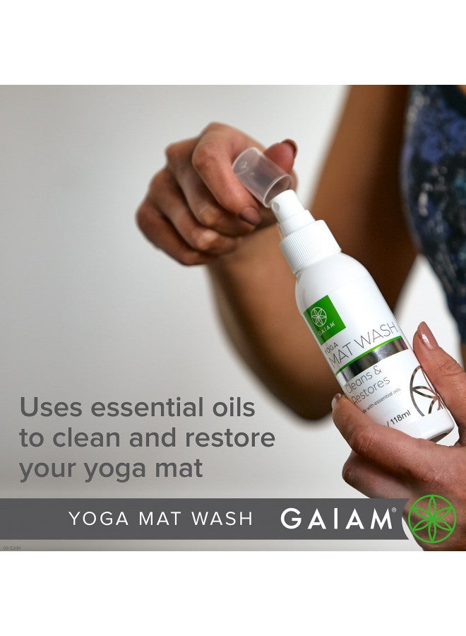 Gaiam Yoga Mat Cleaner Spray (4oz), Green - Image 4