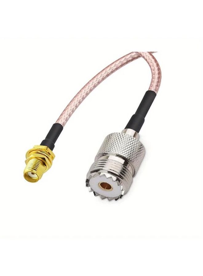 قطعتان من كابلات هوائي آر أف متينة من نوع إس إم إيه أنثى إلى إس أو 239 أنثى كابل محوري آر جي 316 بطول 15 سم - Image 3