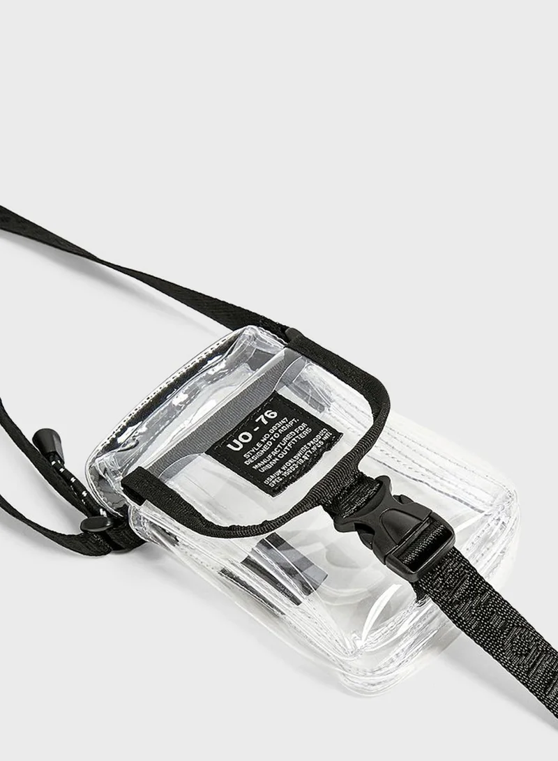 URBAN OUTFITTERS Plastic Clip Transparent Crossbody