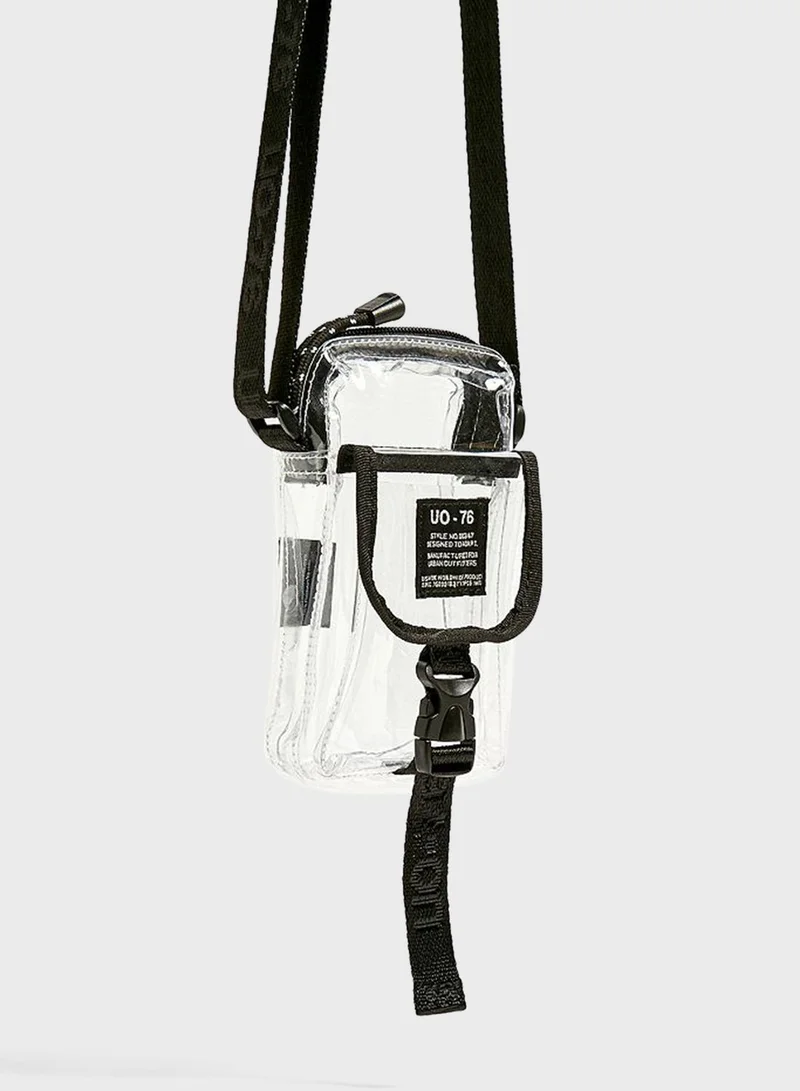 URBAN OUTFITTERS Plastic Clip Transparent Crossbody