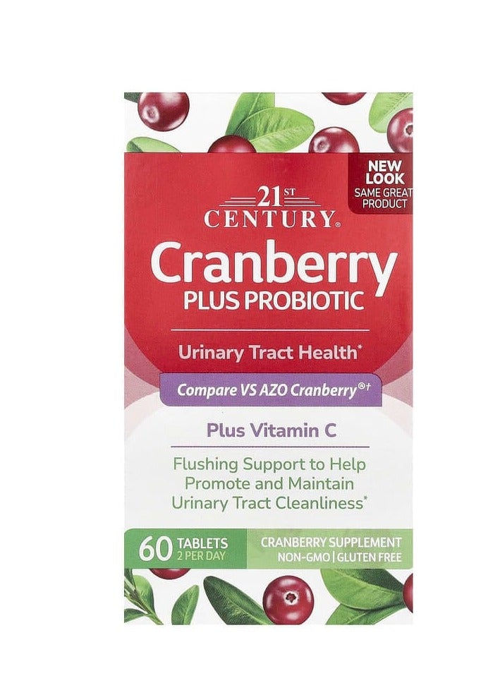 21st Century Cranberry Plus Probiotic 60 Tablets  - Image 1