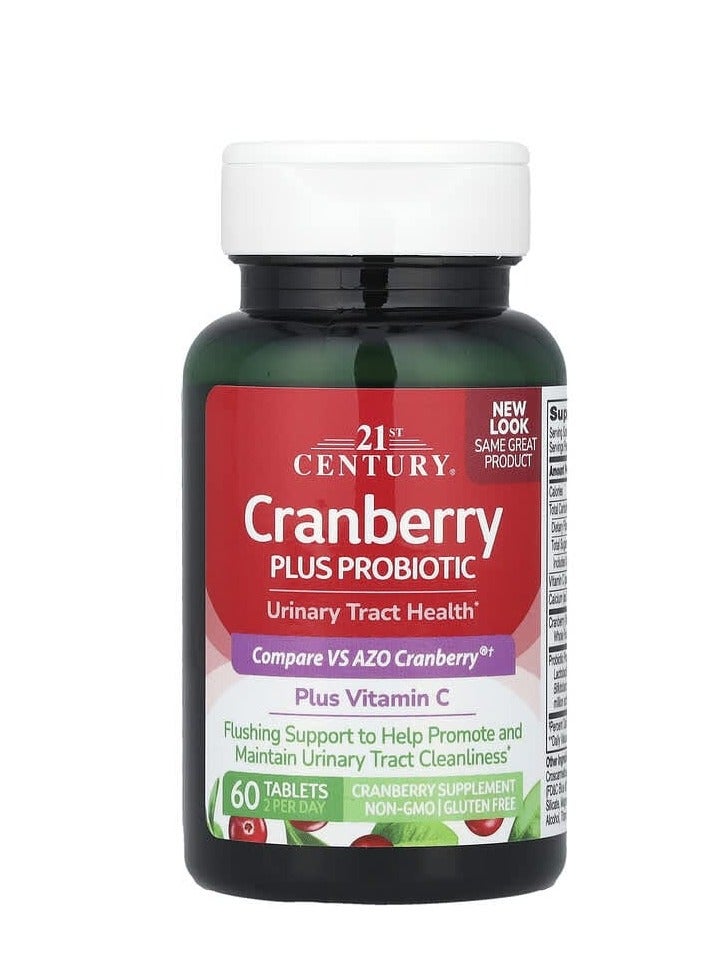 21st Century Cranberry Plus Probiotic 60 Tablets  - Image 3