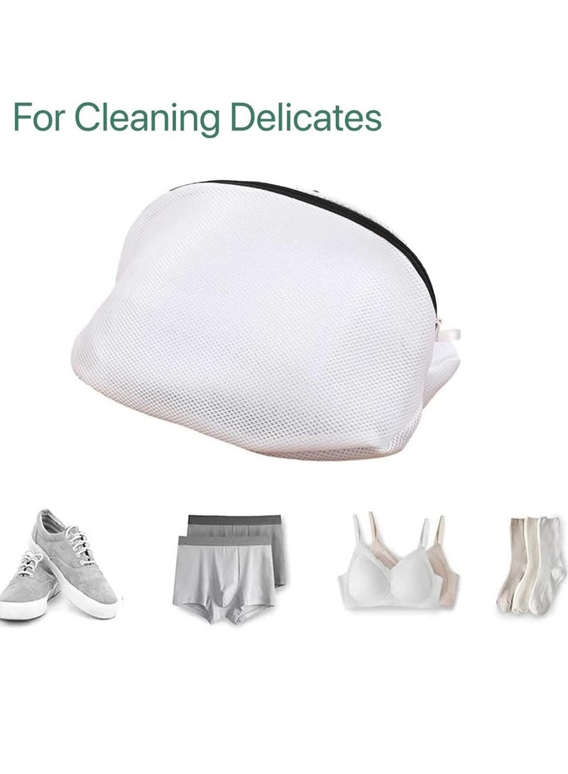 Shoe Washing Bags-Pack of 2 Reusable Mesh Shoe Laundry Bags-Shoe wash bag for Sneakers, Trainers, Running Shoes-Fit up to Size 12 - Image 4