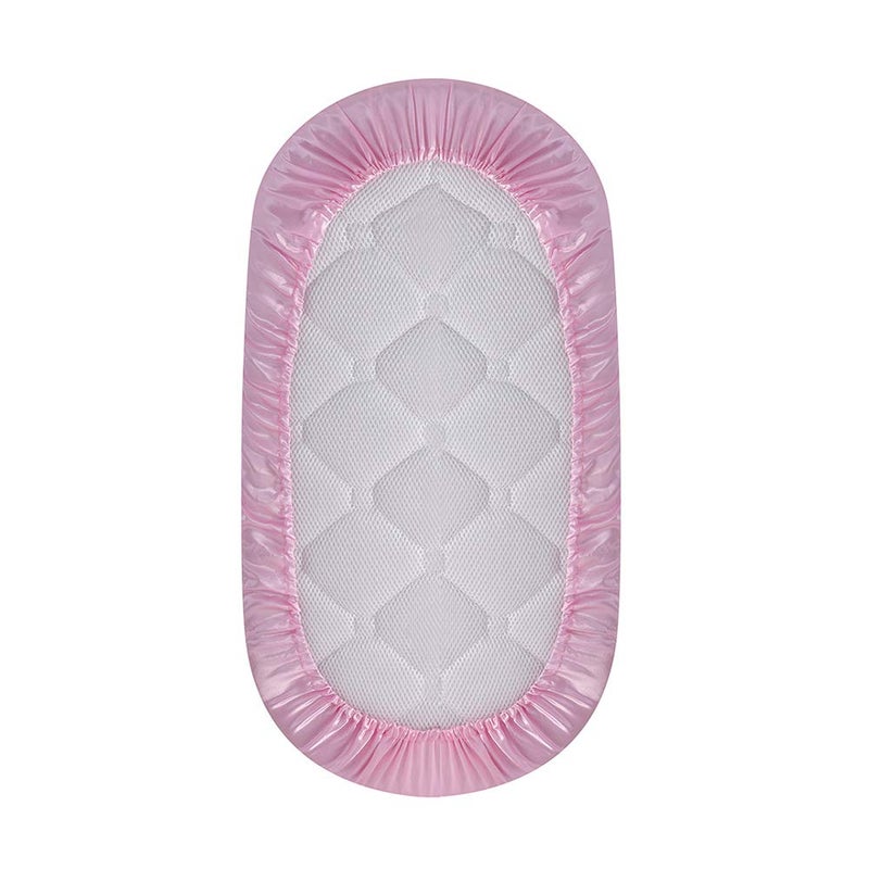 Pro Goleem Satin Bassinet Sheet Great for Baby Hair Soft Silk Feeling Sheet for Cradle or Bassinet Pad＆Mattress for Girls Gift for Newborn and Infant Pink - Image 5