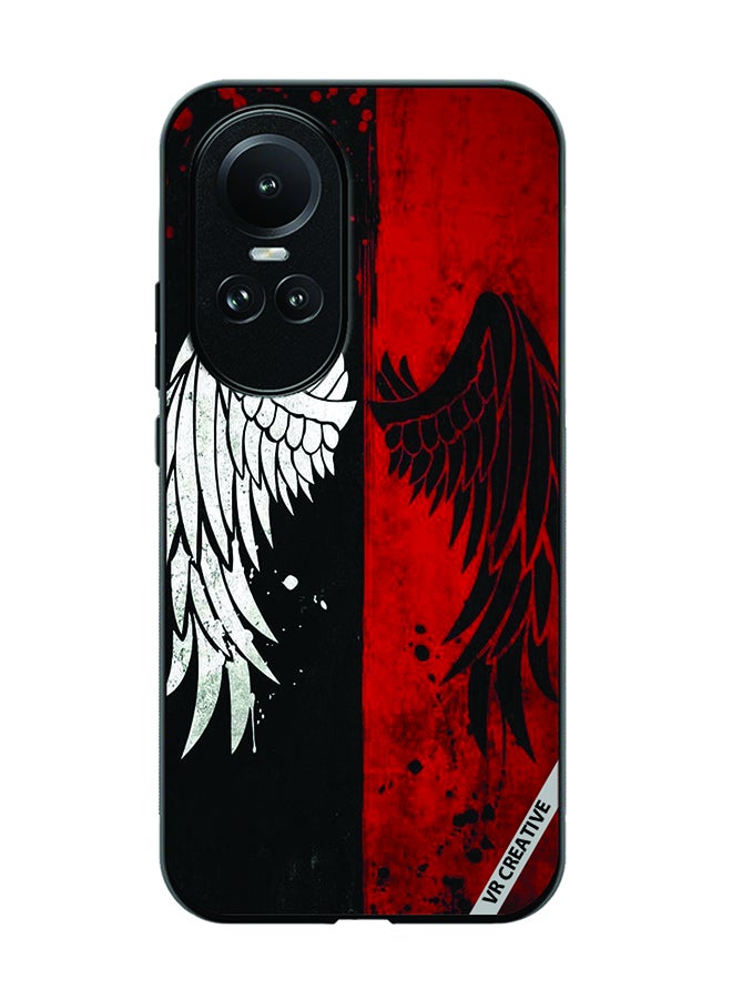 VR CREATIVE Protective Case Cover For Oppo Reno 10 Pro Wings Design Multicolour - Image 1