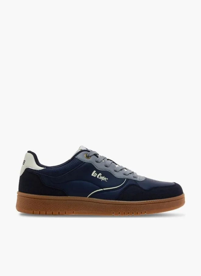 Lee Cooper Men Perforated Lace-Up Ortholite Sneakers