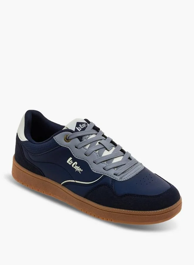 Lee Cooper Men Perforated Lace-Up Ortholite Sneakers
