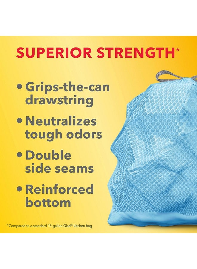 Glad ForceFlex MaxStrength Trash Bags, 13 Gal, Beachside Breeze, 34 Ct (Package May Vary) - Image 3