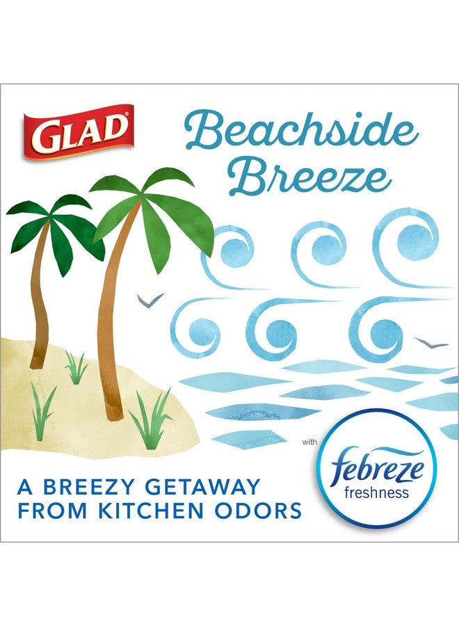Glad ForceFlex MaxStrength Trash Bags, 13 Gal, Beachside Breeze, 34 Ct (Package May Vary) - Image 2
