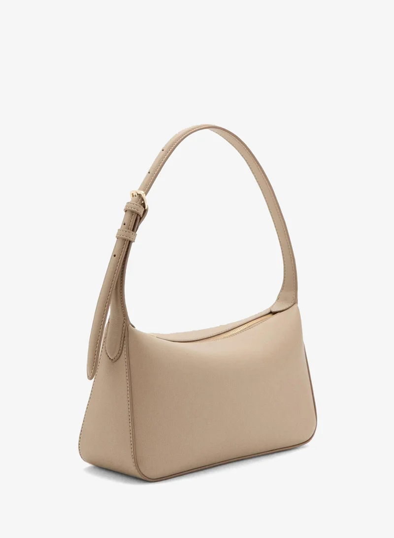 MANGO Faux-leather shoulder bag
