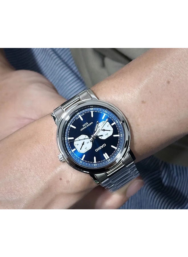 CASIO Stainless Steel Analog Wrist Watch  MTP-E335D-2E1VDF - Image 2