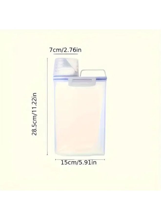 1pc Large Capacity Airtight Food Storage Container For Cereals Rice Grains - Image 3