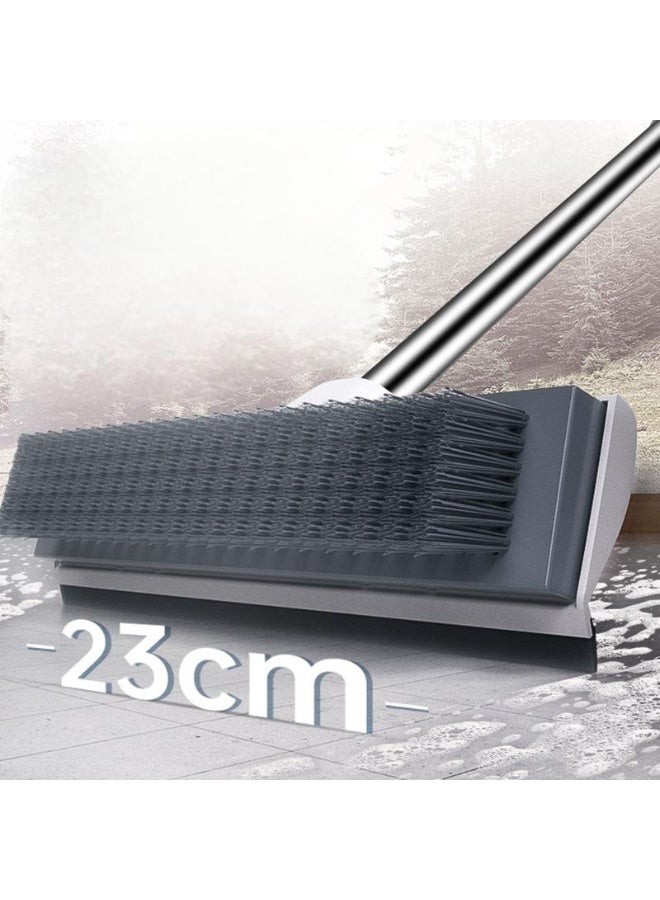 Adjustable length multifunctional household scraping brush dual-purpose floor brush cleaning brush hard bristle brush bathroom brush toilet tile brush  - Image 2