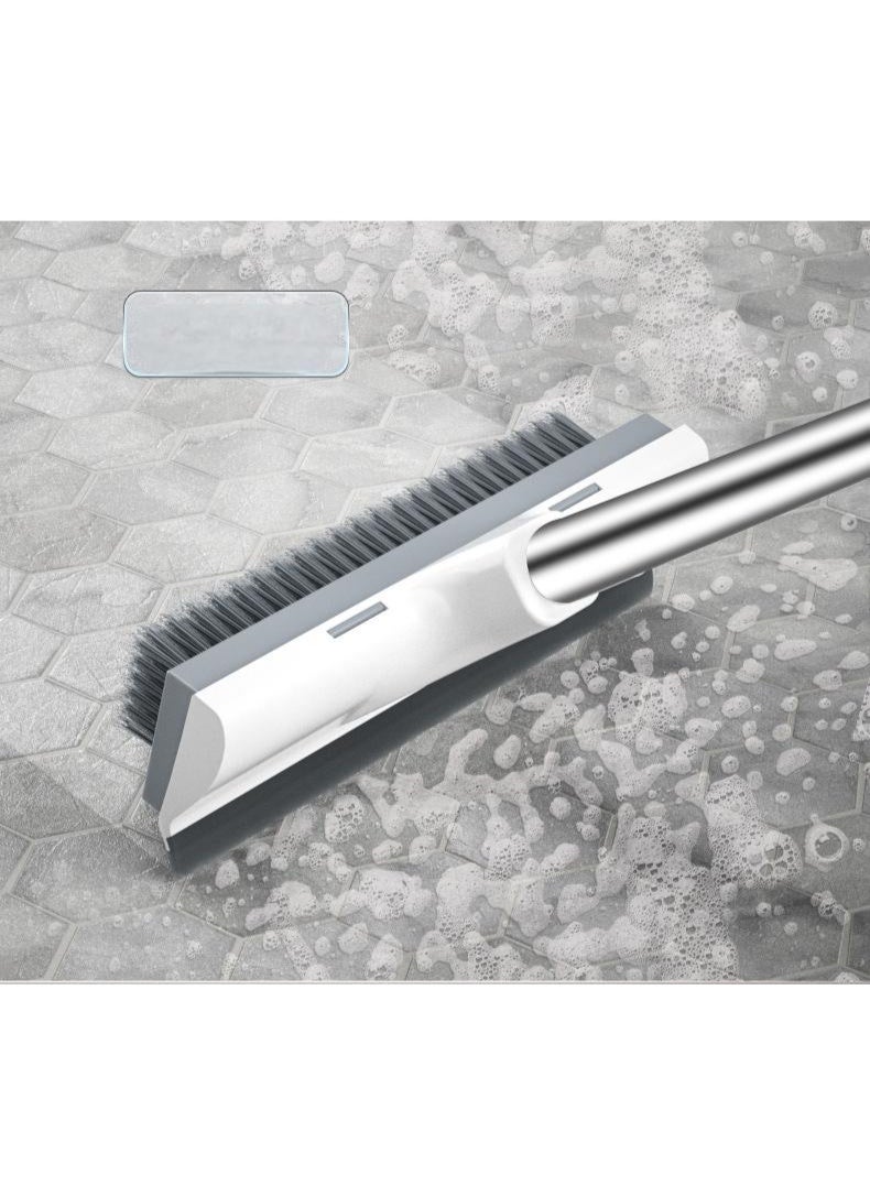Adjustable length multifunctional household scraping brush dual-purpose floor brush cleaning brush hard bristle brush bathroom brush toilet tile brush  - Image 4