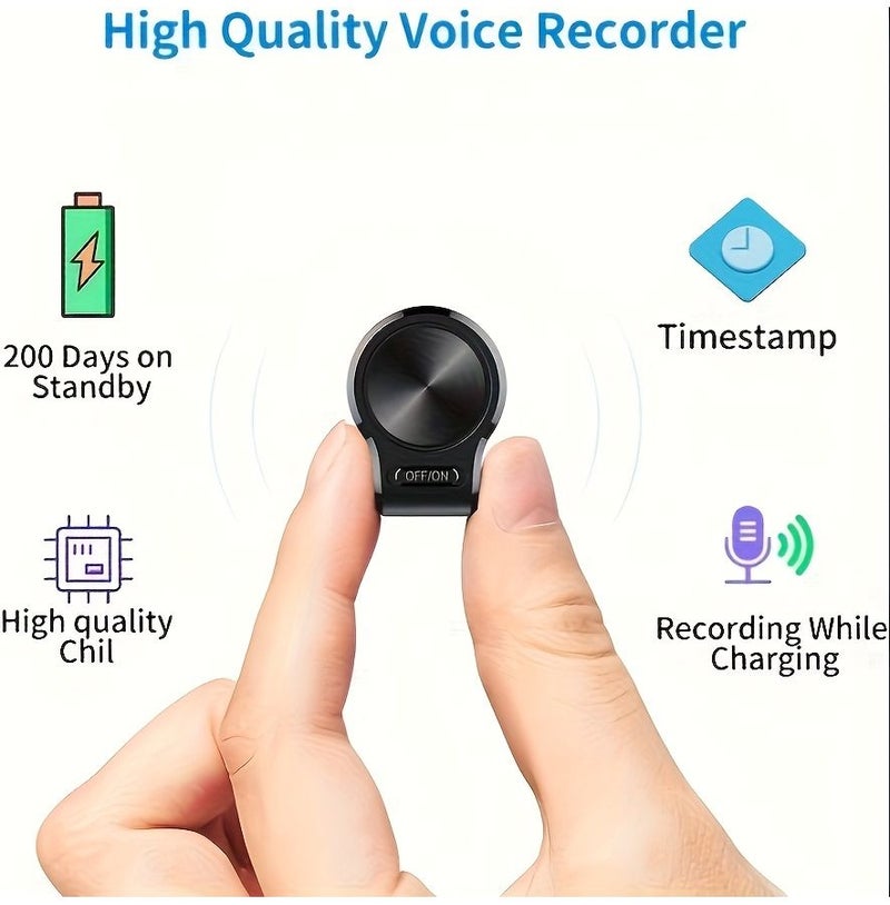 Portable 16GB Magnetic Recording Device with 350 Hours Ultra Long Battery Life Voice Activated Recording Intelligent HD Noise Reduction Long Distance Operation Extended Standby Time - Image 3