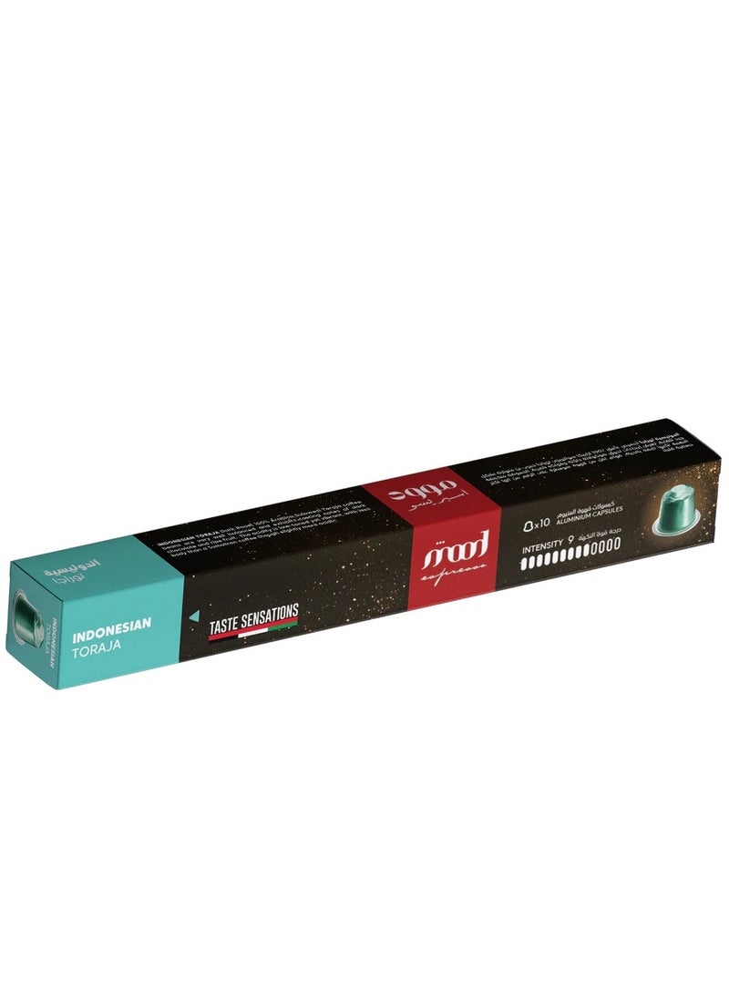 Mood Espresso Nespresso Compatible Aluminium Coffee Capsules - Indonesian Toraja 10 Capsules (52g)  - Image 1