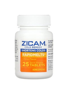 ZICAM Zicam, Cold Remedy, RapidMelts, Citrus, 25 Quick Dissolve Tablets  - Image 3