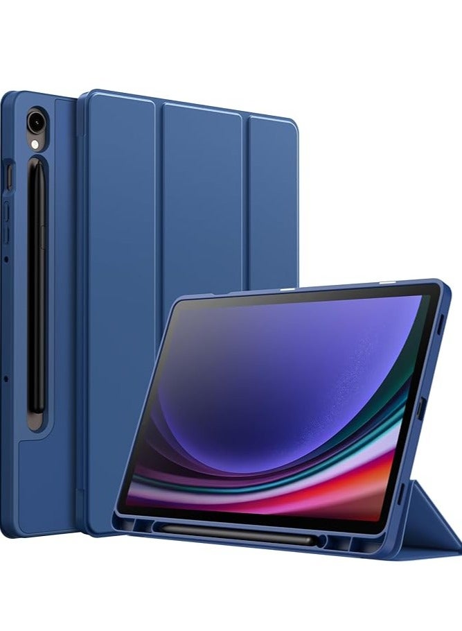 MIGOFAST Samsung Galaxy Tab S9 Case  Tri-Fold Smart Tablet Case with S Pen Holder  Multi- Viewing Angles Stand Soft Silicone Folio Case Cover with Auto Wake Sleep - Image 1