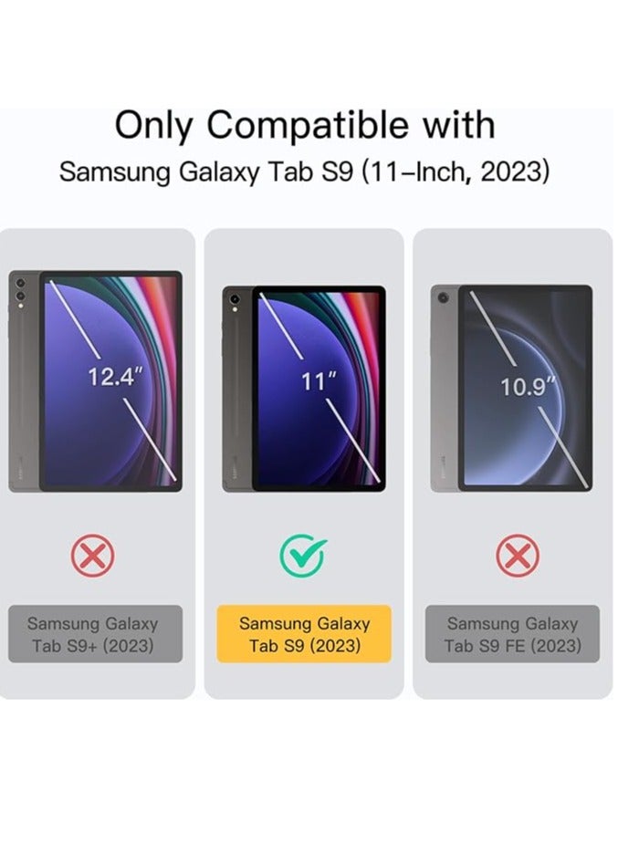 MIGOFAST Samsung Galaxy Tab S9 Case  Tri-Fold Smart Tablet Case with S Pen Holder  Multi- Viewing Angles Stand Soft Silicone Folio Case Cover with Auto Wake Sleep - Image 2