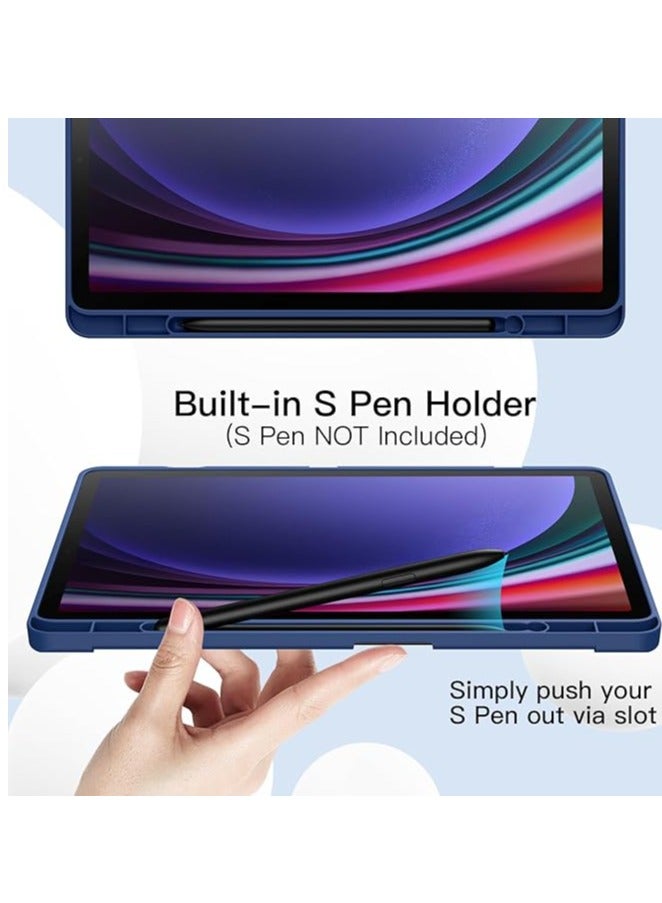 MIGOFAST Samsung Galaxy Tab S9 Case  Tri-Fold Smart Tablet Case with S Pen Holder  Multi- Viewing Angles Stand Soft Silicone Folio Case Cover with Auto Wake Sleep - Image 3
