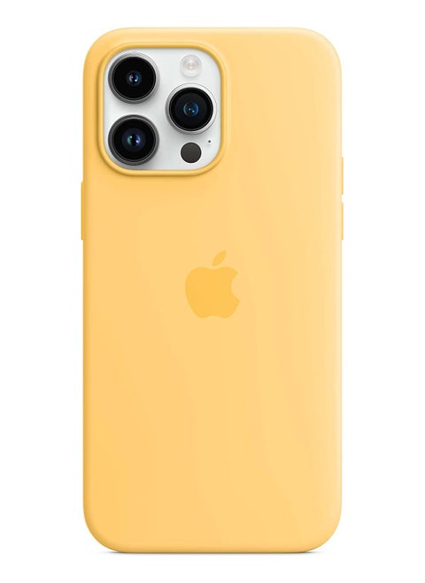 Silicone Case for iPhone 13 Pro with MagSafe wireless Charging support - Yellow