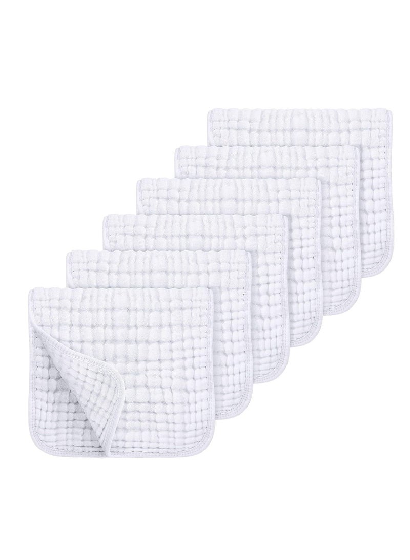 بيوينتي عبوة من 6 قطع من قماش تجشؤ الأطفال النقي فائق النعومة والامتصاص - Image 1