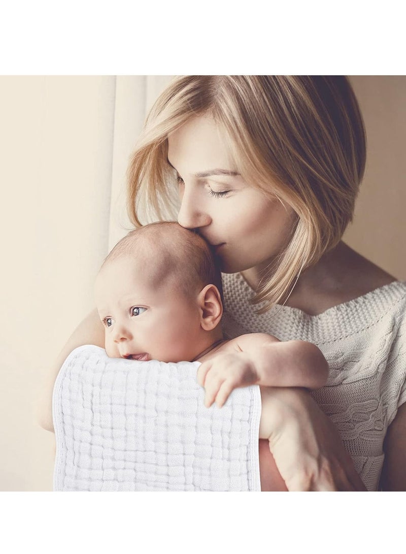 بيوينتي عبوة من 6 قطع من قماش تجشؤ الأطفال النقي فائق النعومة والامتصاص - Image 2