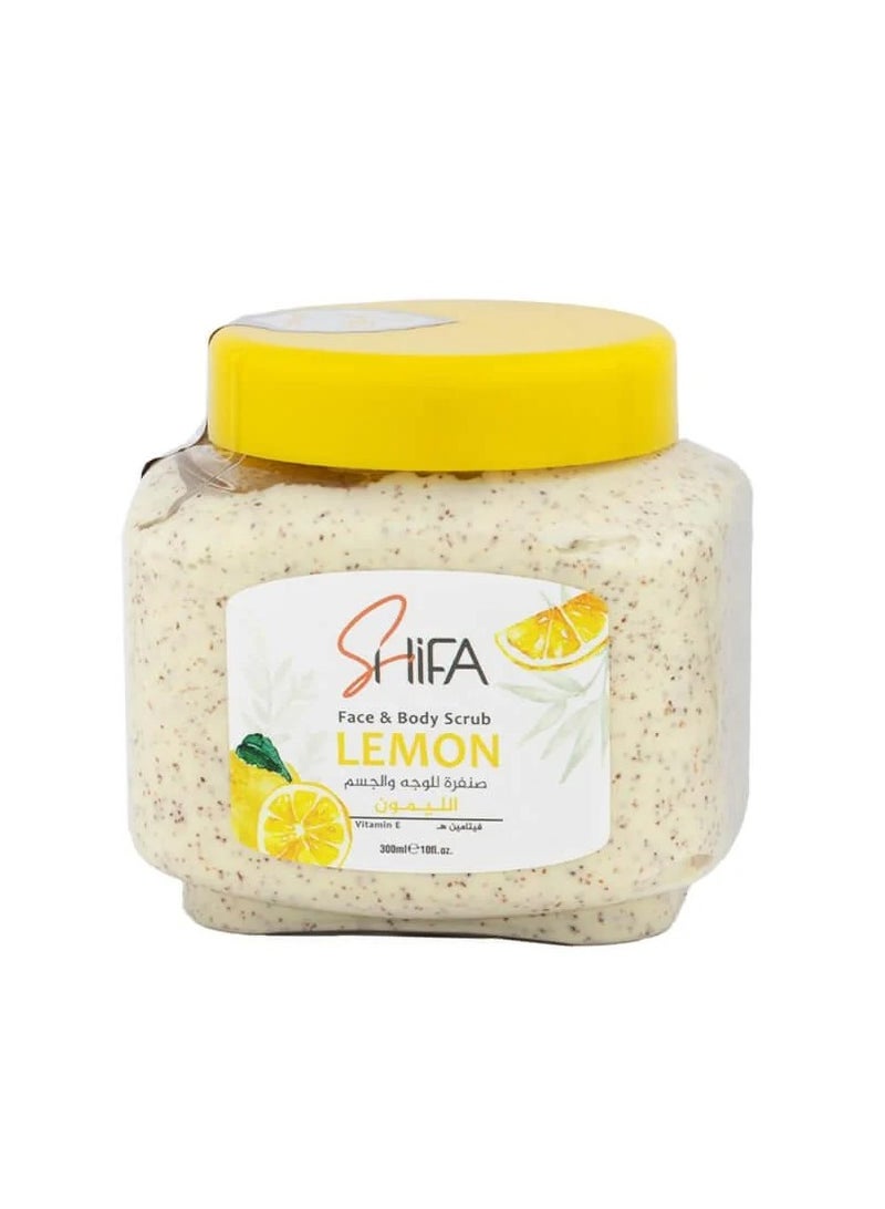 Face & Body Scrub with Lemon  - 300 ml