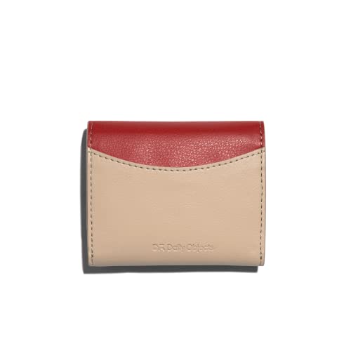 DailyObjects Terracotta Red Women's Flip Top Card Wallet | Made with Vegan Leather Material | Carefully Handcrafted | Holds up to 5 Cards | Slim and Easy to Fit in Pocket | Safety with Button Closure - Image 2