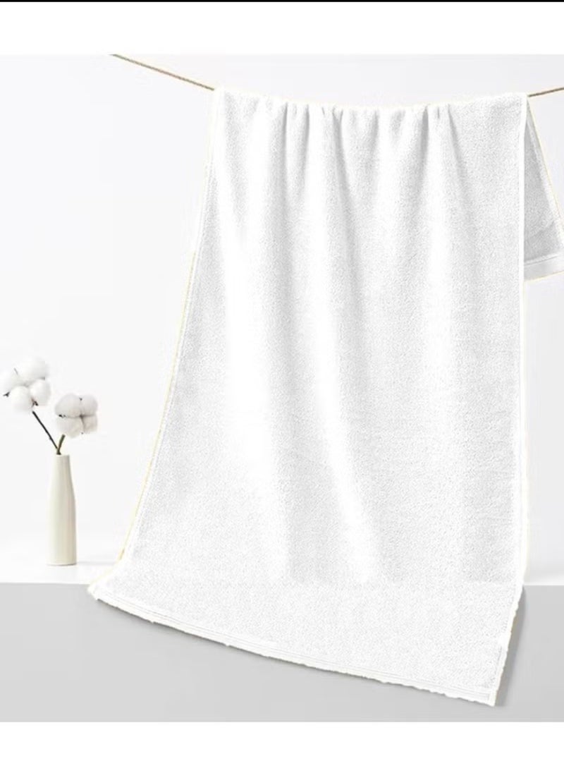 Blueberry Bath Towel - 100% Cotton 600 GSM Over Sized (76x152cm), Highly Absorbent Bath Sheet For Pool, Beach, Fitness, Sports, Yoga -White - Image 4