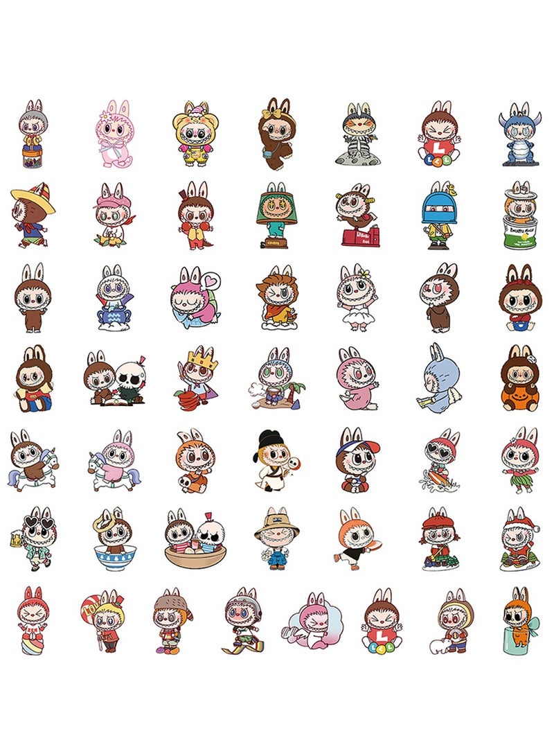 50-Piece Cartoon Stickers Waterproof Animal Vinyl Stickers for Laptop - Image 3