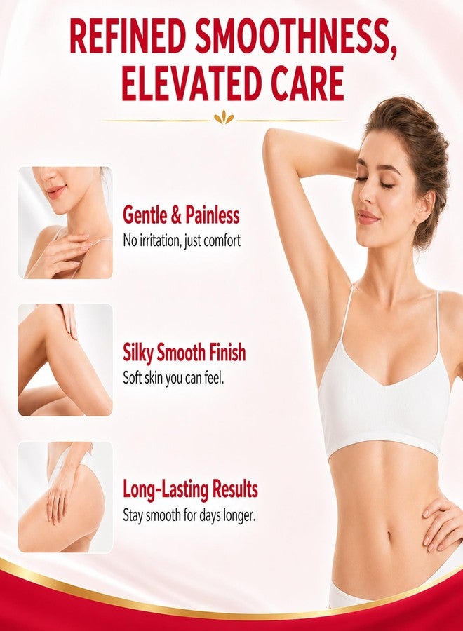 كريم إزالة الشعر للنساء، كريم إزالة شعر غير مؤلم وخالٍ من العيوب، كريم لإزالة شعر الجسم من الإبطين ومنطقة البكيني والأجزاء الخاصة والساقين والذراعين والبطن، مثالي لجميع أنواع البشرة - Image 4