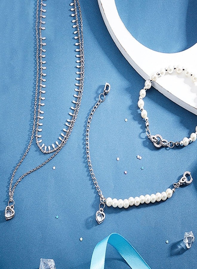 CHGCRAFT 5 Set 25.5mm Brass Micro Pave Cubic Zirconia Fold Over Clasps Oval Shaped Long-Lasting Real Platinum Plated Clasps for Jewelry Making - Image 3