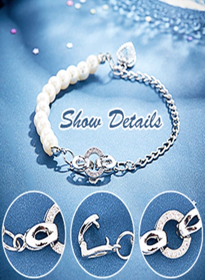 CHGCRAFT 5 Set 25.5mm Brass Micro Pave Cubic Zirconia Fold Over Clasps Oval Shaped Long-Lasting Real Platinum Plated Clasps for Jewelry Making - Image 4