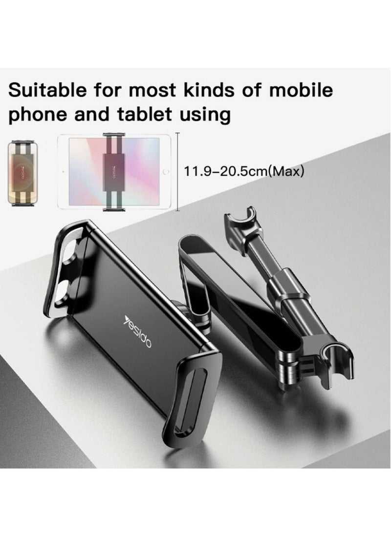 Phone Planet Car Tablet Headrest Mount Tablet Holder Cradle for Car Seat 360 Degree Rotation Compatible with 4.7inch to 12.9 inch ,Compatible with iPhone 13 Pro/13 Pro Max/13/13 mini/iPad - Image 3