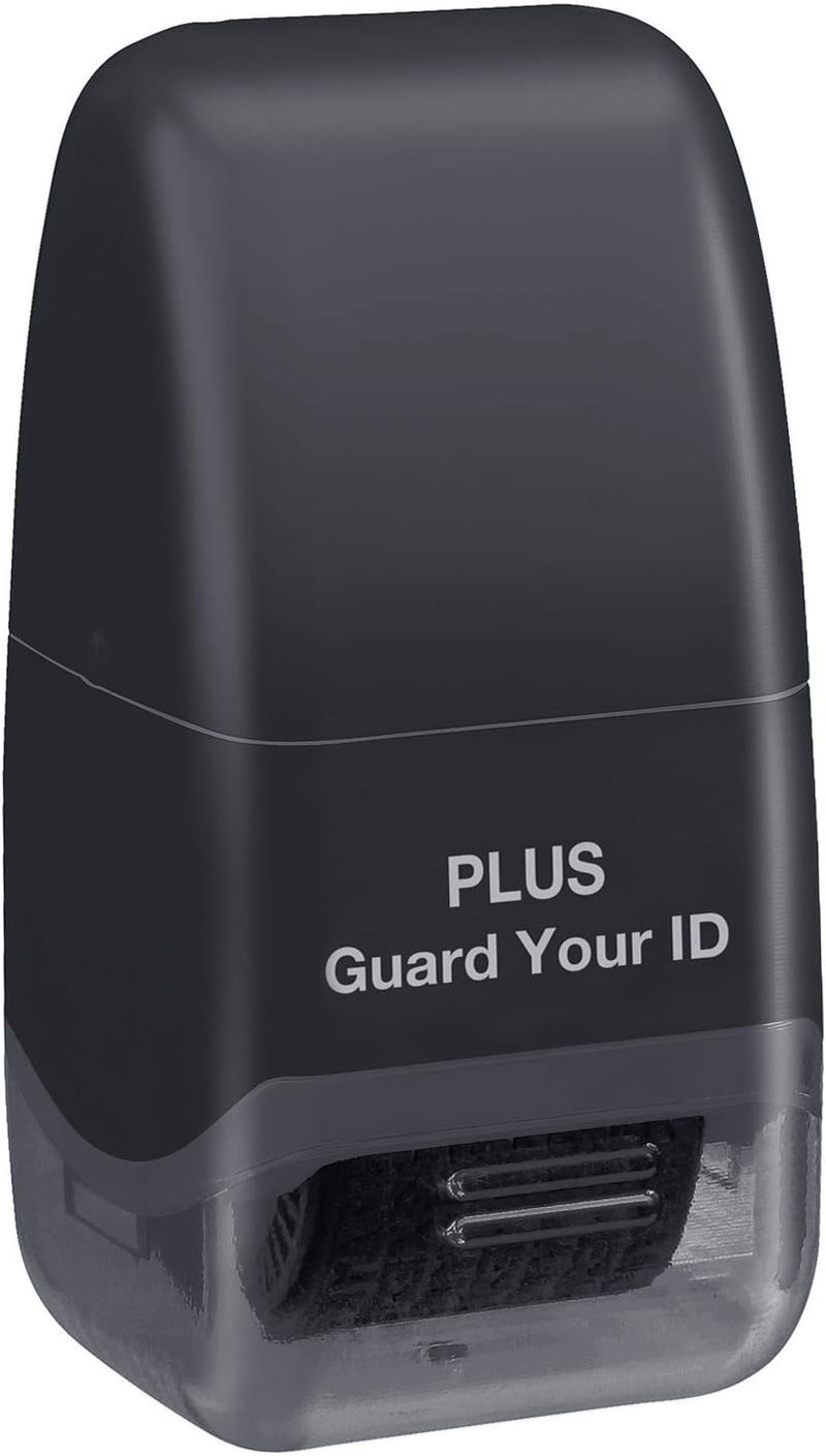 Plus Guard Your ID Identity Protection Stamp Roller, Black, IS-520CM - Image 1