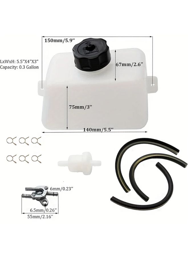 Portable Motorcycle Petrol Fuel Tank Attachment 1 Set - Image 2
