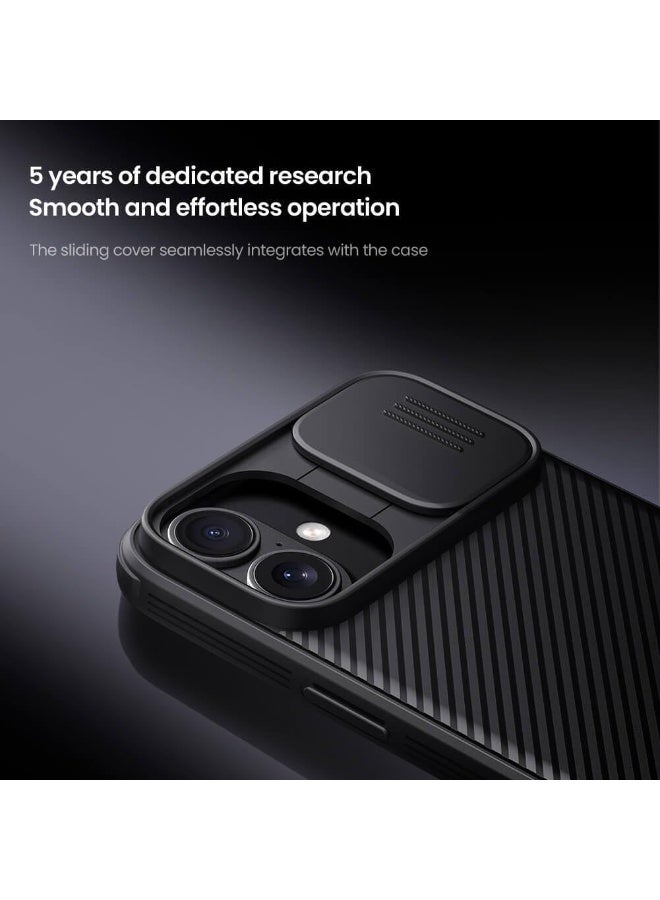 Muzz حافظة لهاتف آيفون 17 2025، حافظة كام شيلد واقية مع واقي كاميرا، غلاف صلب من مادة PC رفيع جداً ومضاد للخدوش، حافظة سوداء لهاتف آيفون 17 باللون الأسود - Image 3