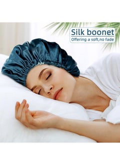 Edoneery Satin Bonnet Silk Bonnet Hair Bonnet For Sleeping Satin Bonnet For Natural Hair Bonnets For Women Silk Bonnet For Natural Hair  - Image 2
