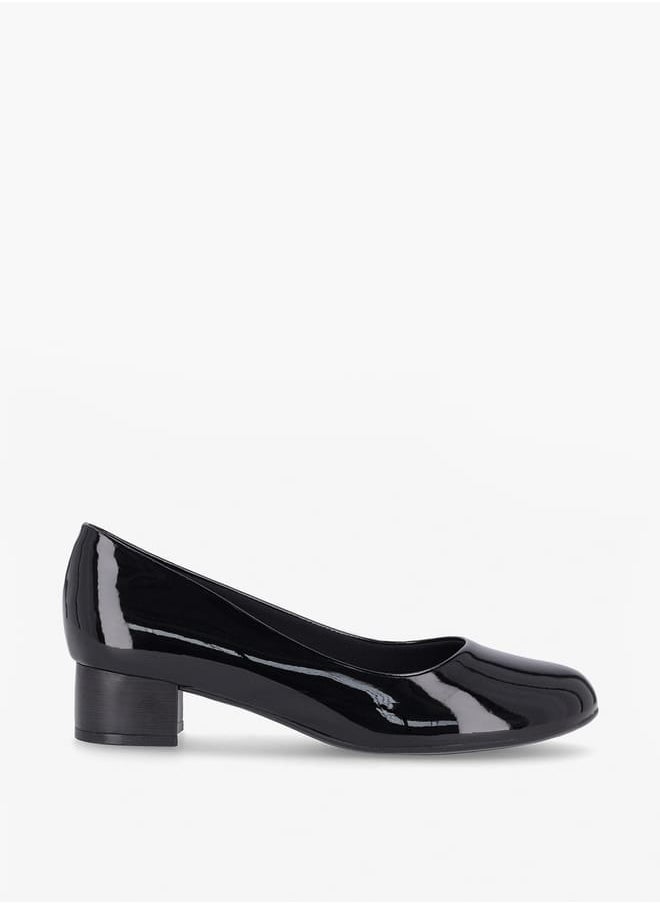 Piccadilly Women Round Toe Slip-On Shoes with Block Heels  - Image 2