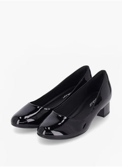 Piccadilly Women Round Toe Slip-On Shoes with Block Heels  - Image 1
