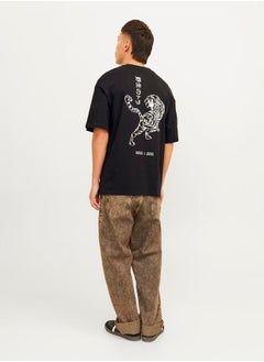 Oversized Random Graphic Crew Neck T-Shirt
