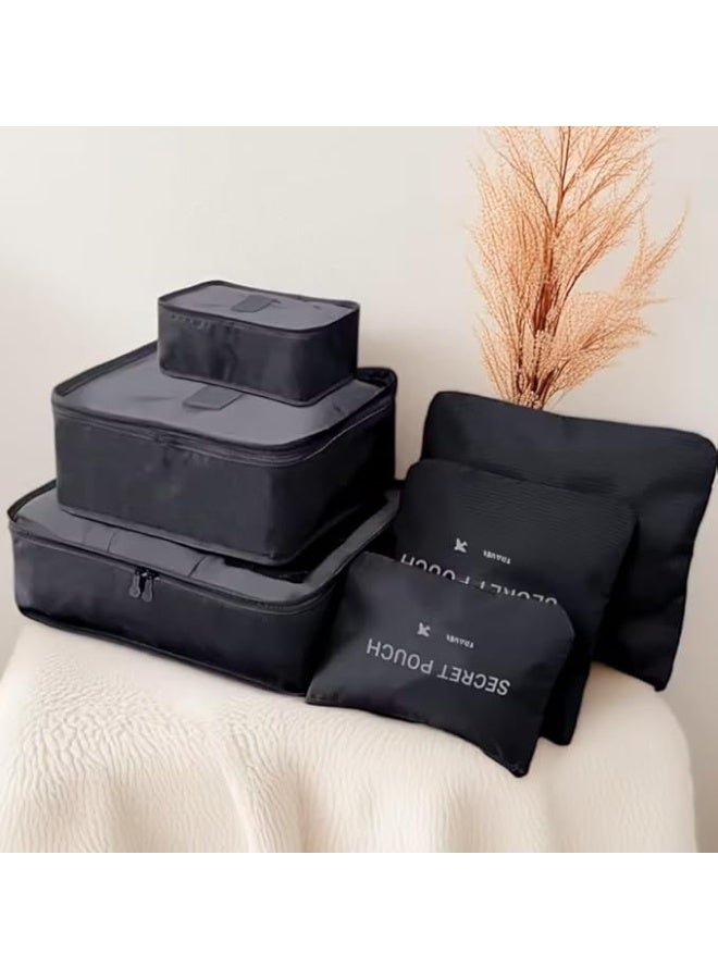 6-in-1 Travel Bag Organizer Set – Perfect organization with high quality and durable zippers for travel and commuting. - Image 2