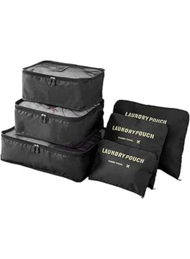 6-in-1 Travel Bag Organizer Set – Perfect organization with high quality and durable zippers for travel and commuting. - Image 1
