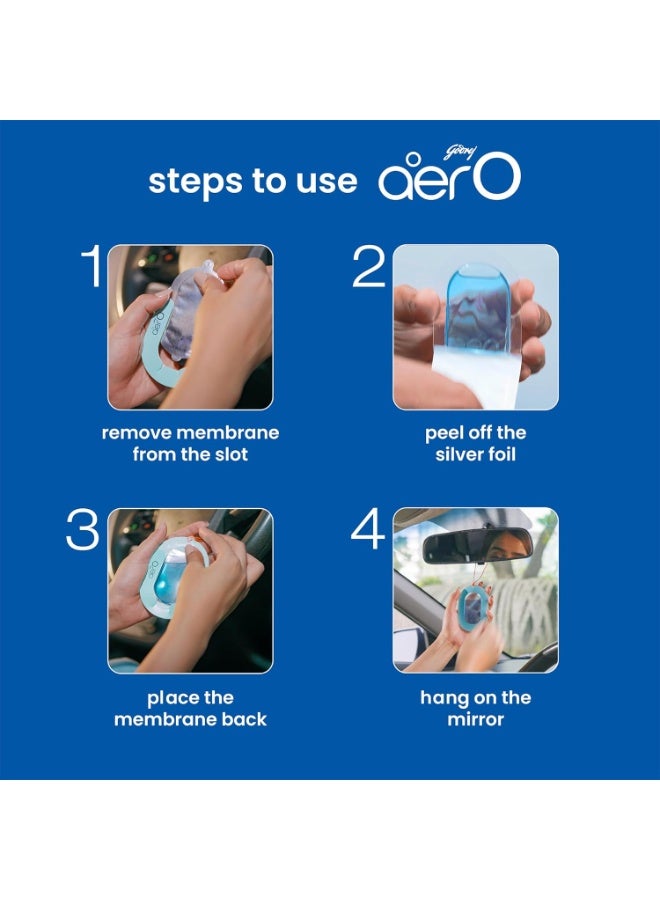 Godrej Aer O – Hanging Car Air Freshener – Assorted Pack of 3 (22.5g) | Gel Lasts up to 30 days | Car Accessories - Image 4